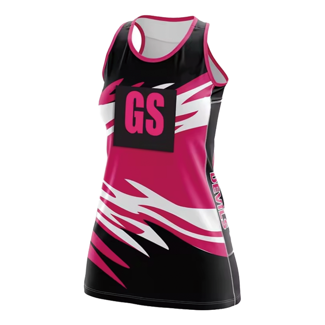 Szublim&aacute;ci&oacute;s l&aacute;nyok netball ruha egyenruha