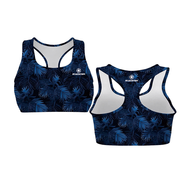 Reggiseno sportivo con design sublimato personalizzato