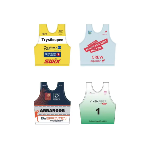 Skr&aelig;ddersyet nordisk bekl&aelig;dning Unisex alpine skil&oslash;b hagesm&aelig;kke Sublimat trykte skinummer hagesm&aelig;kke