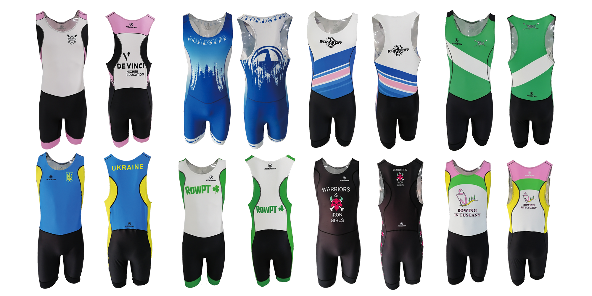 Custom Onepiece Rowing Suit & Rowing Clothing Roadstar Sporting Goods