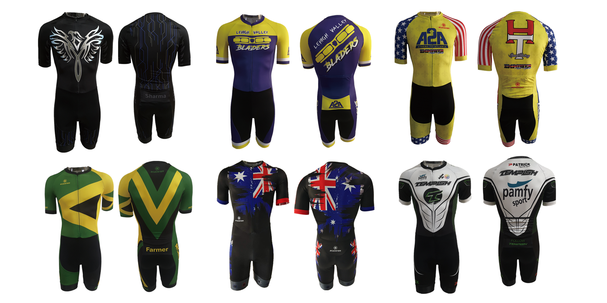 Inline speed skating training suit custom club skinsuit Roadstar