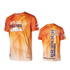Egendefinerte 100 % polyester T-skjorter Dry Fit T-skjorte Sublimation Sport T-skjorte