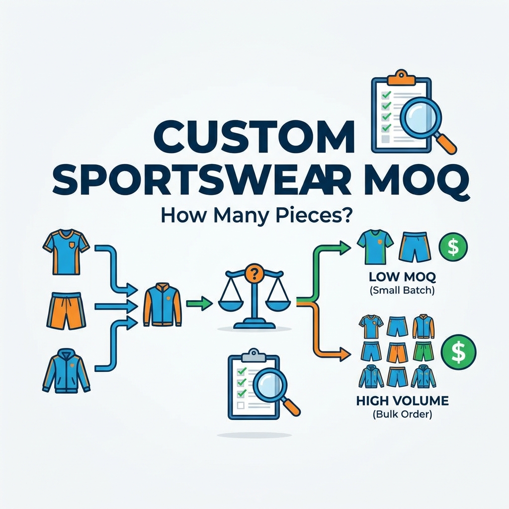 Benotzerdefin&eacute;iert Sportswear MOQ: W&eacute;i vill St&eacute;cker musst Dir bestellen?